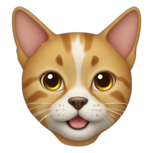 Part cat part dog sticker