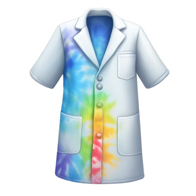 Tie dye labcoat sticker
