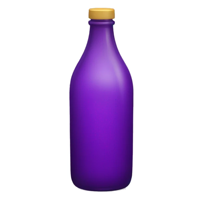 Purple bottle sticker