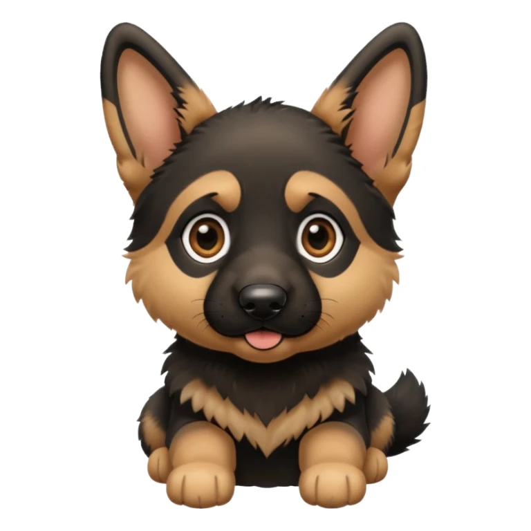 German shepherd puppy cute sticker