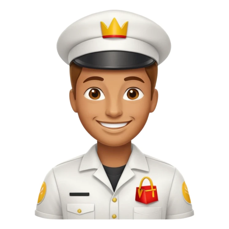 McDonald’s worker sticker