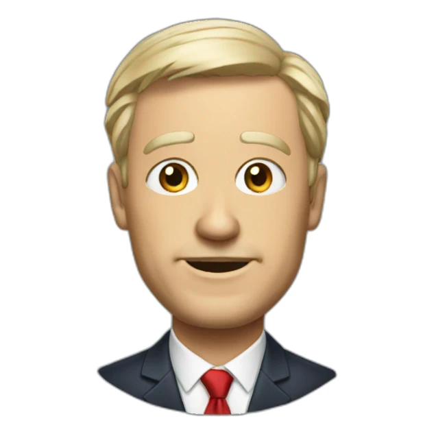 Politician - man - sticker