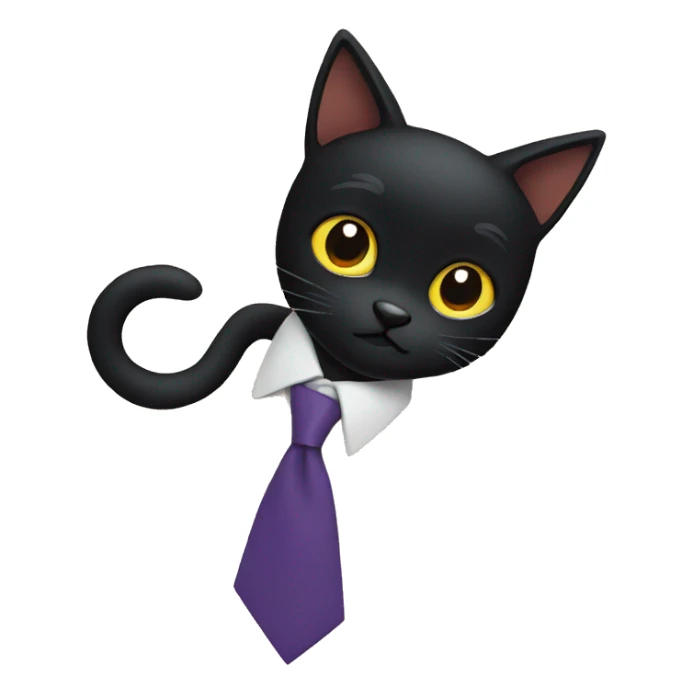 jiji with tie sticker