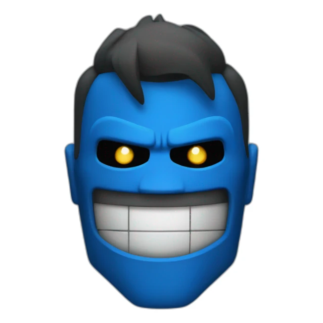 blue blocks bad vilain sticker