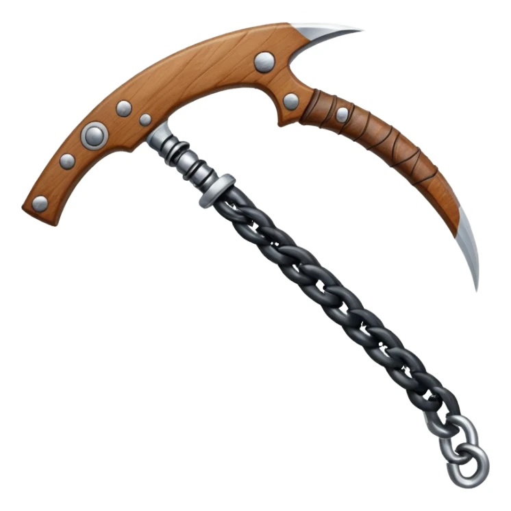 make japan weapon named "kusarigama" sticker