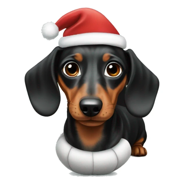 Christmas ball dachshund sticker