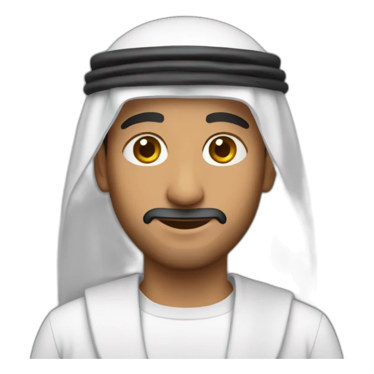 Arab wearing dishdasha sticker