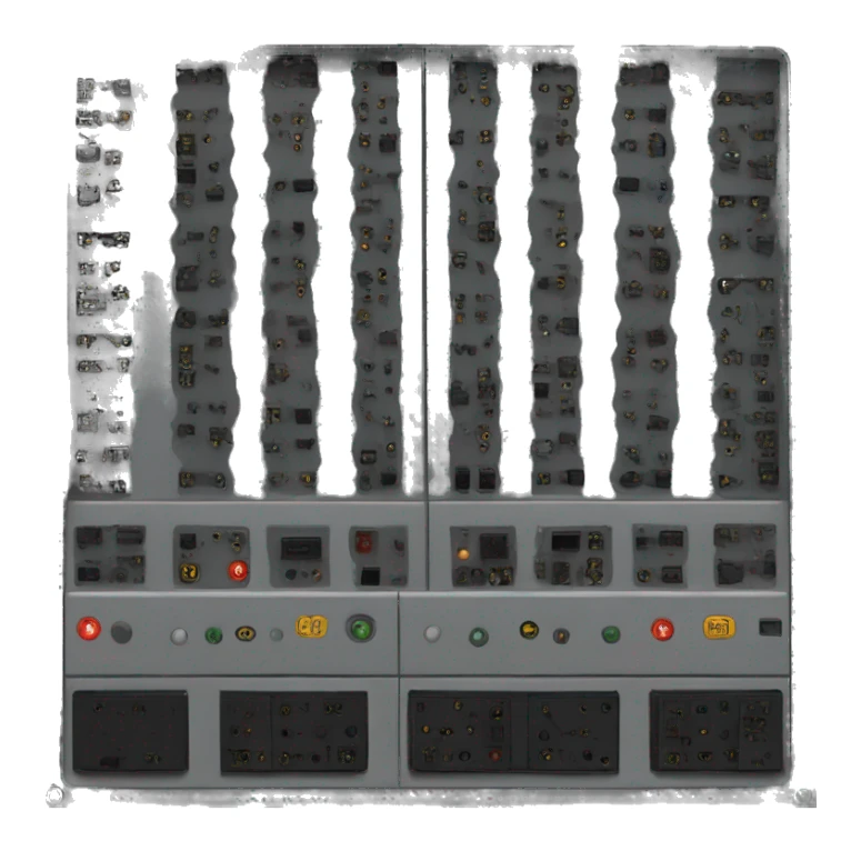 Black modular computer power supply sticker