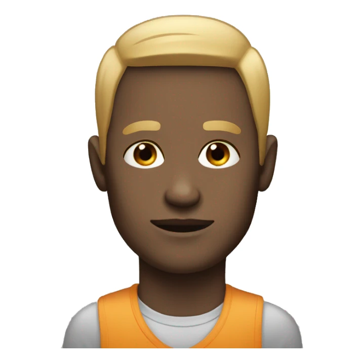 portrait of a withe-skinned male sticker