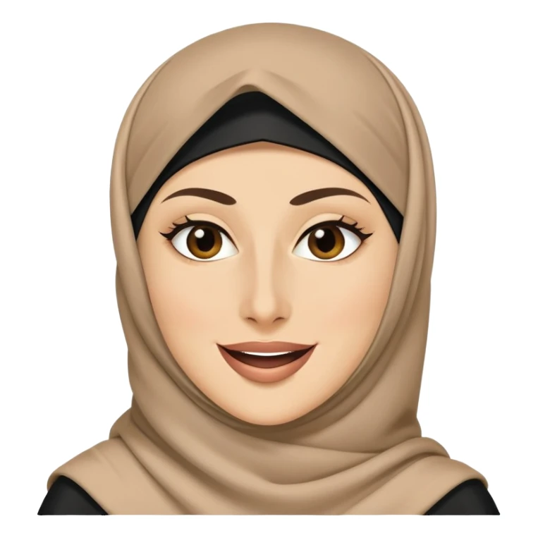 Niqab lady winking  sticker