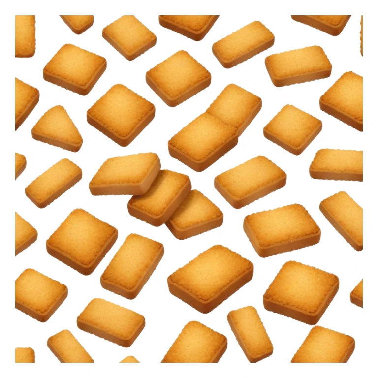 Small pieces of bread crumbs sticker