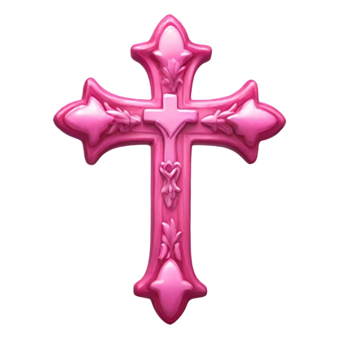 asthetic pink cross sticker