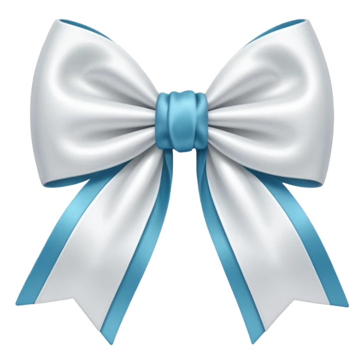 Doe white a bow sticker