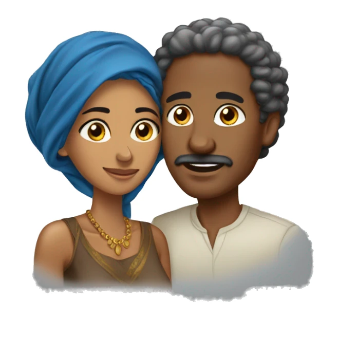 Eritrean couple sticker