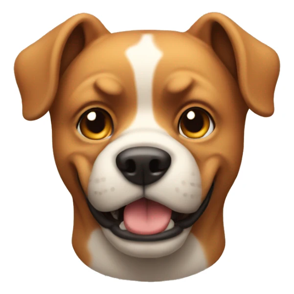 Dog with muscle sticker