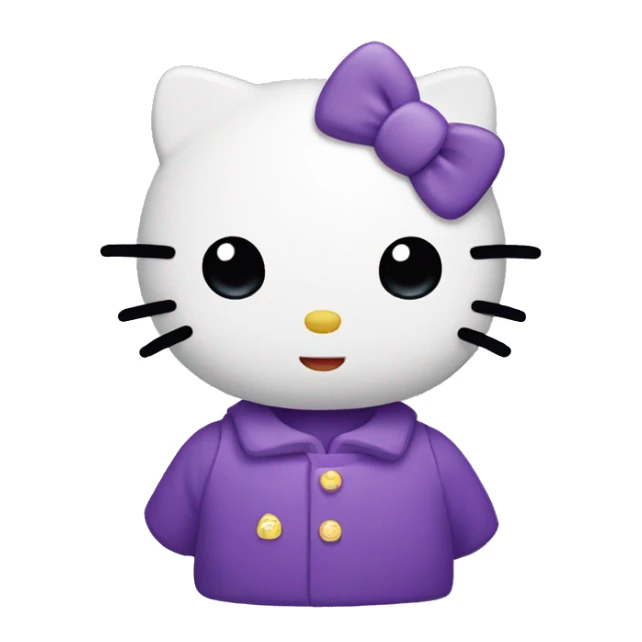 purple hello kitty sticker