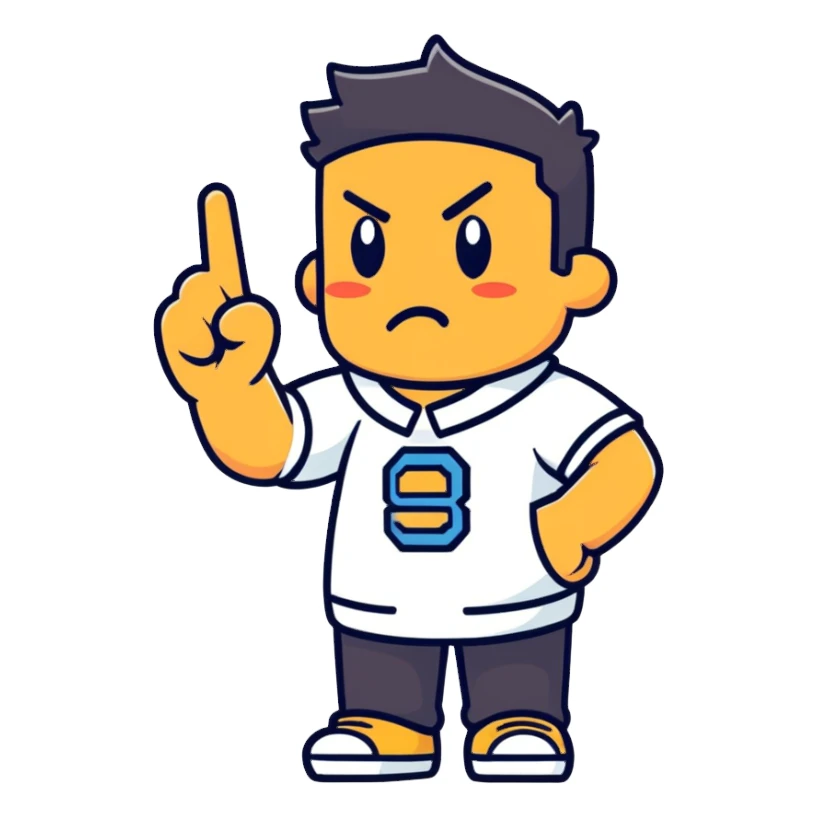 Reggie middle finger  sticker