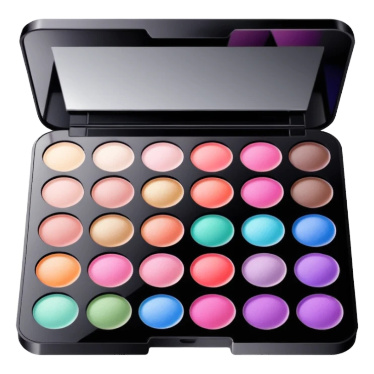 Iridescent makeup palette sticker