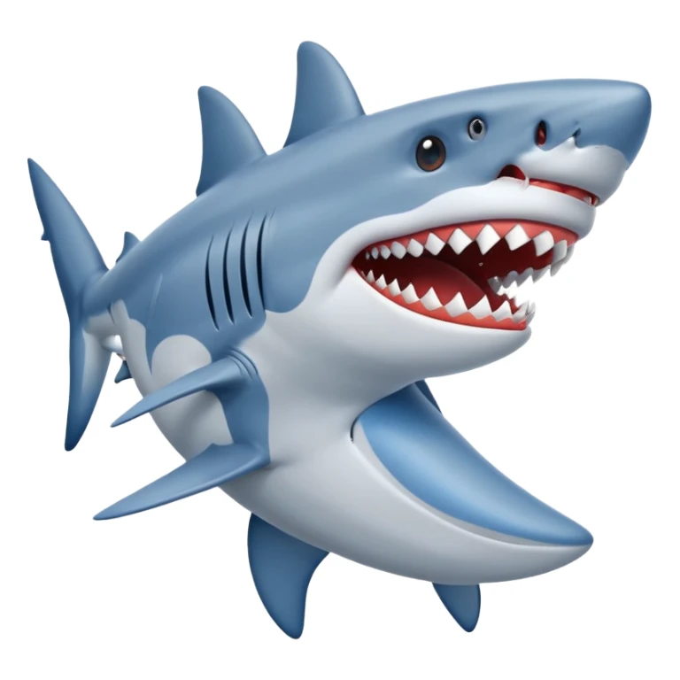 Shark with blue nikes  sticker