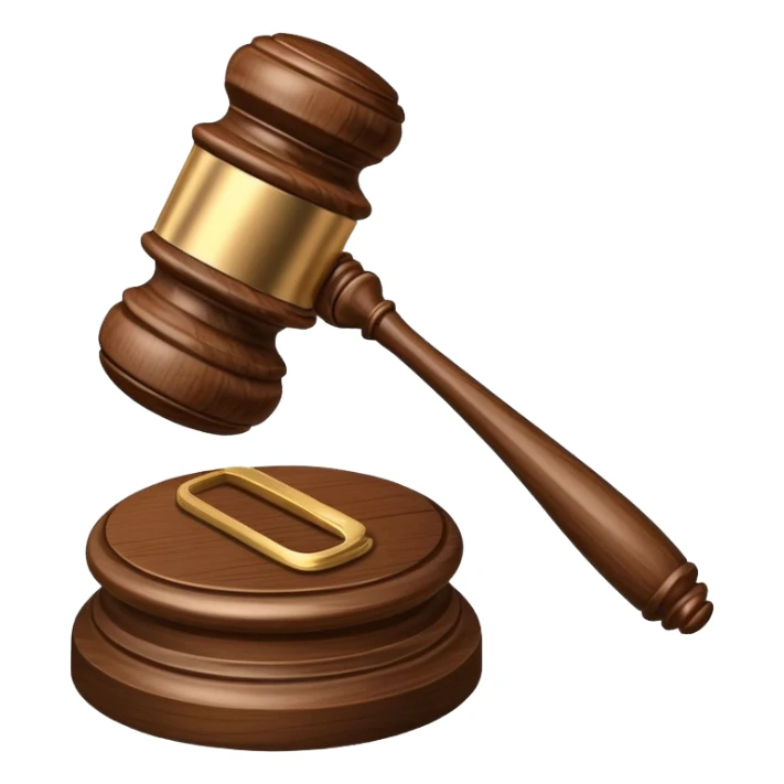 A lawyer mallet sticker
