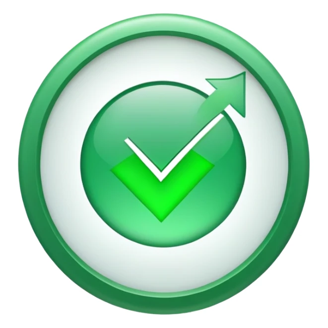 check mark in green circle sticker