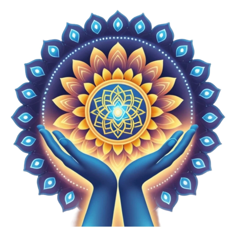 A divine abstract force creating humans through karma,
shown as a luminous cosmic hand made of light (not realistic),
forming a human figure from particles.
Hindu spiritual aura, sacred geometry, subtle mandala lines,

 
 sticker