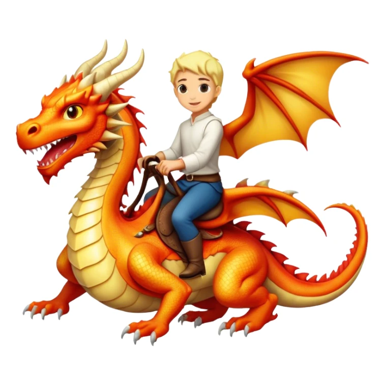 person riding a dragon  sticker