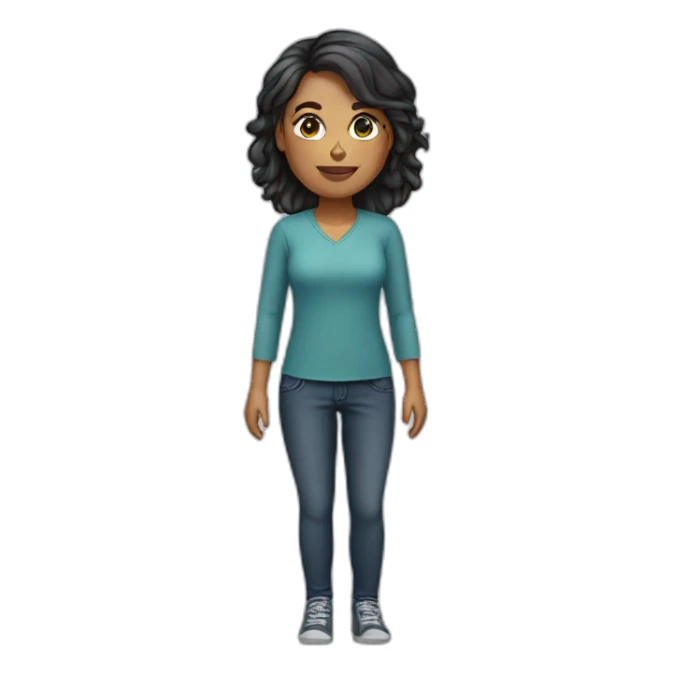 asistente virtual femenina sticker