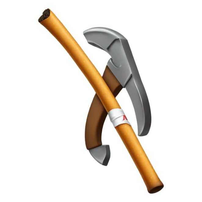 Crowbar smoking a cigarette  sticker