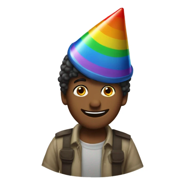 weston kory in a birthday hat sticker