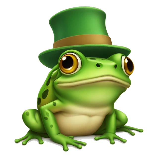 frog with hat sticker