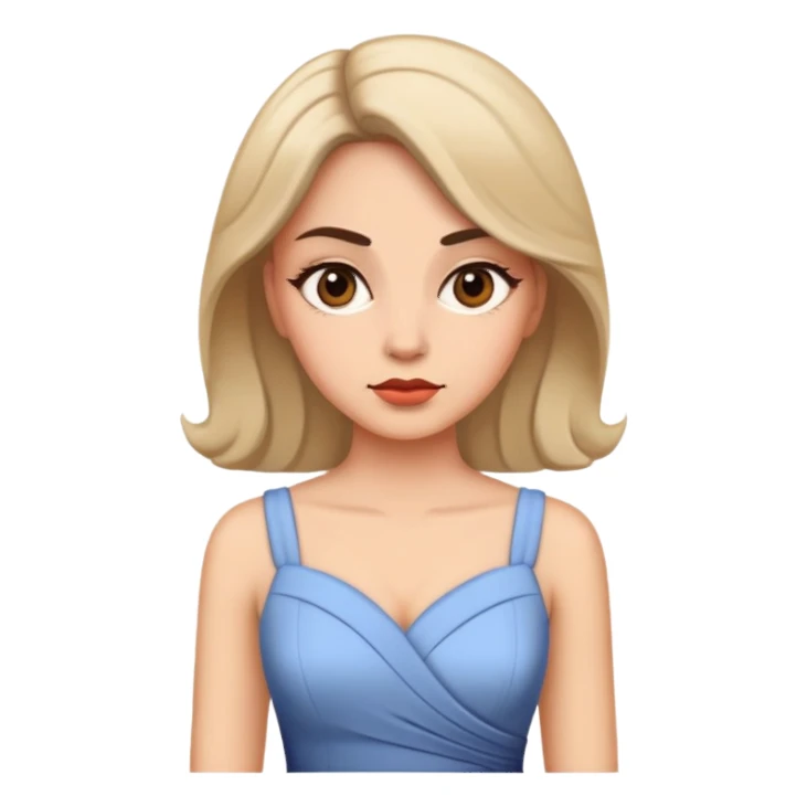 Lady standing up doing a side eye  sticker