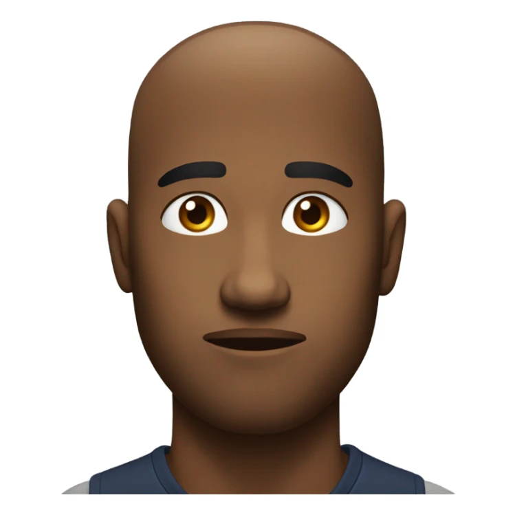 Blank stare like nothing is funny sticker