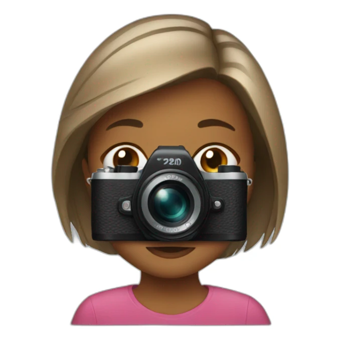 Girl camera  sticker