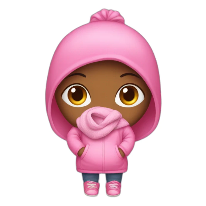 Embarazada con ropa rosada sticker