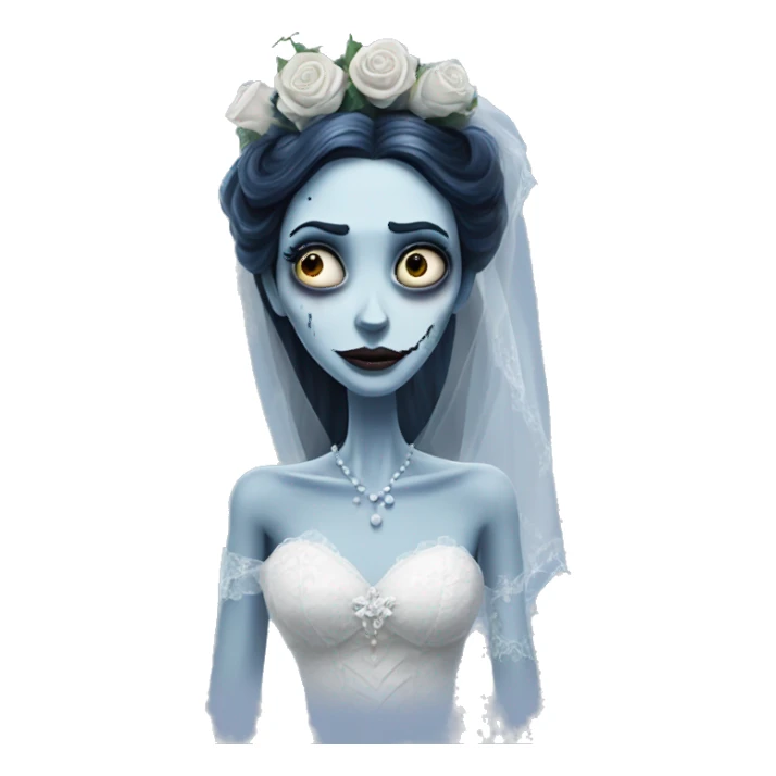 corpse bride from nightmare from chrismas  sticker