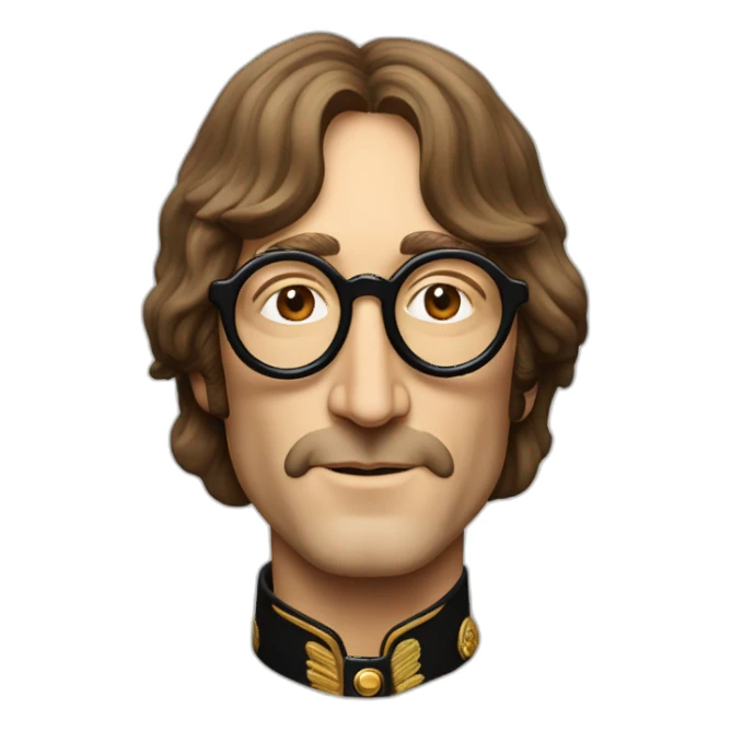 John Lennon head sgt pepper era sticker