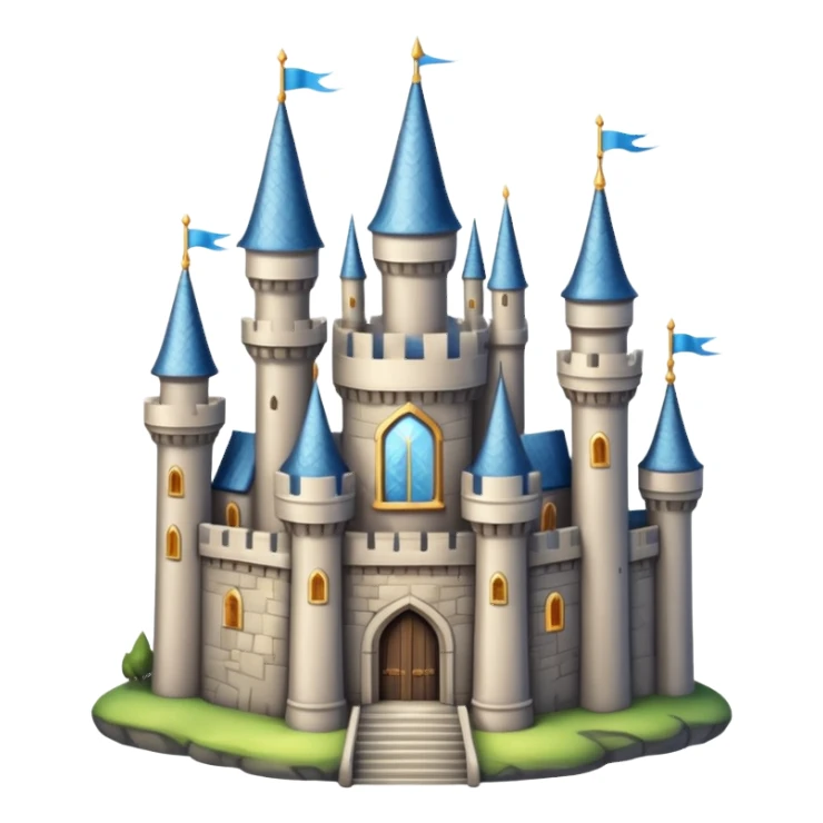 fantasy castle on the sky sticker