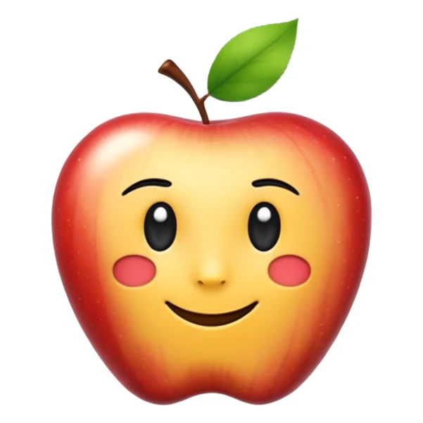 handwritten note apple emoji style "shine unapologetically" sticker