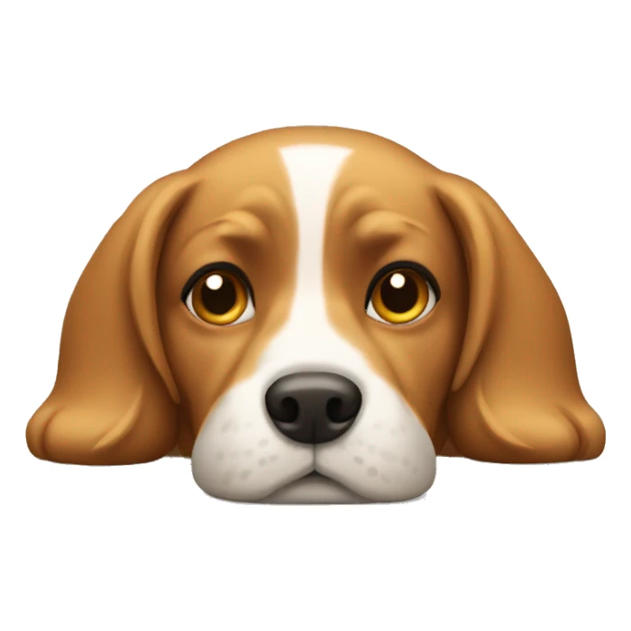 dog laying down sticker