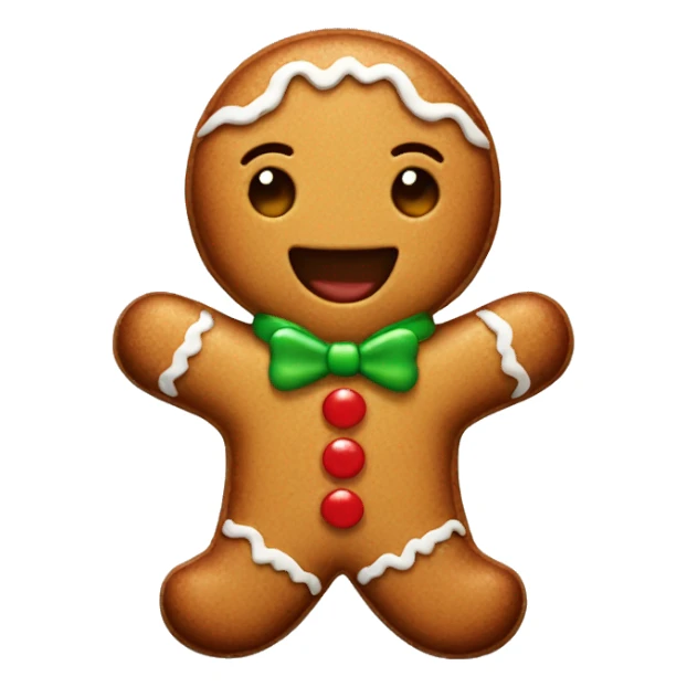 cute gingerbread man sticker