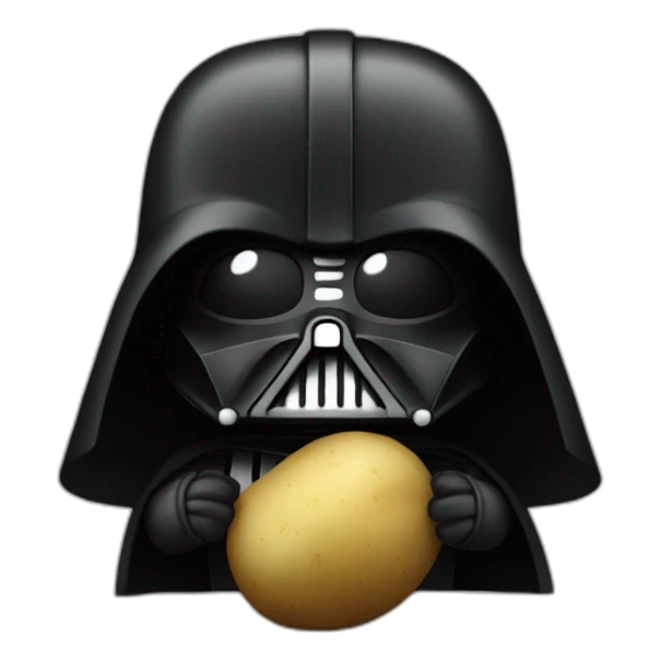 Dark-Vador-eat-potatos sticker