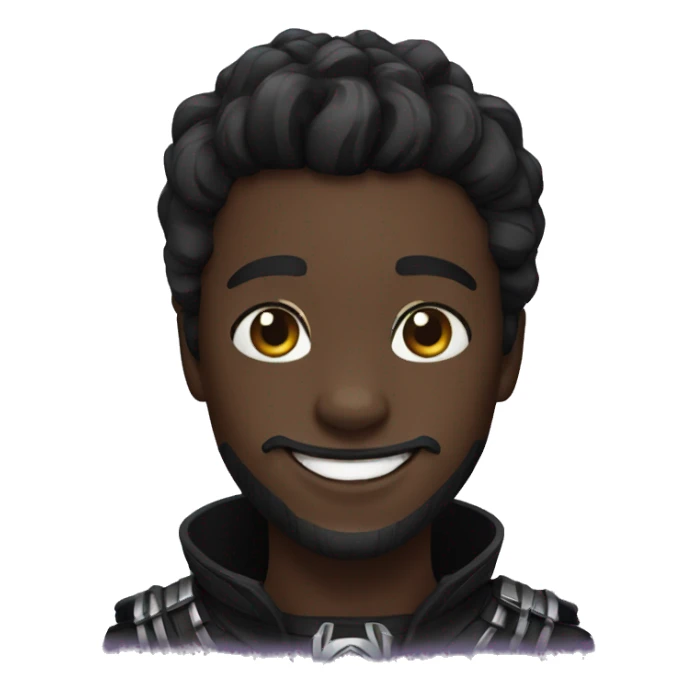 black panther happy sticker