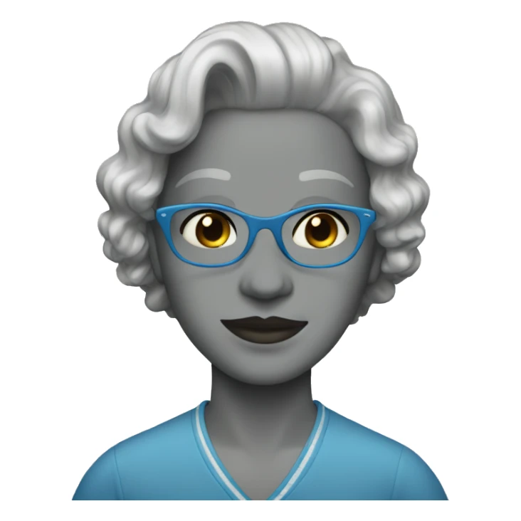 Blue vintage vibes sticker