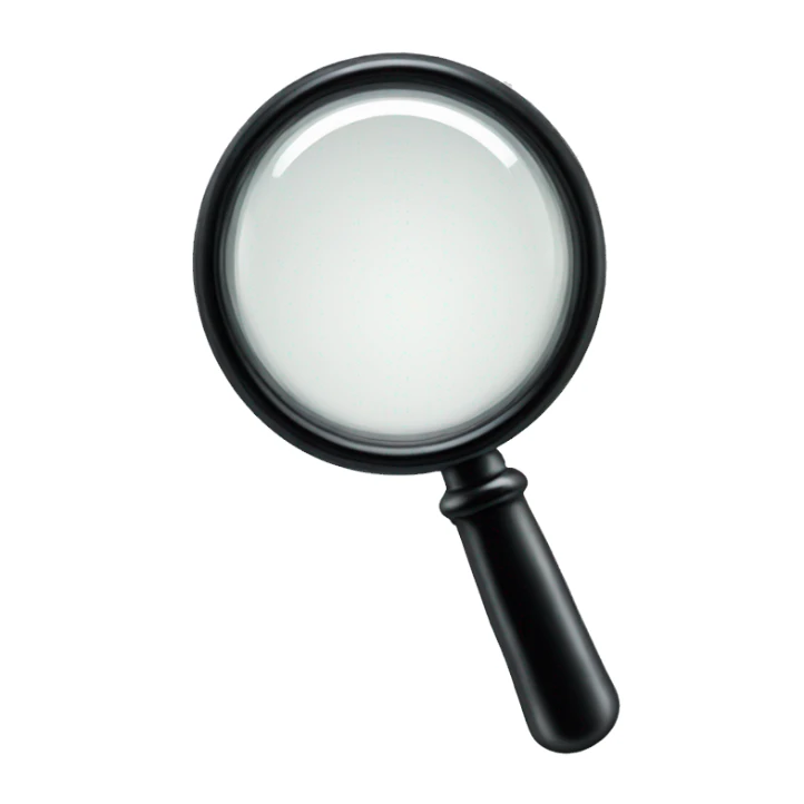 magnifier transparent glass sticker