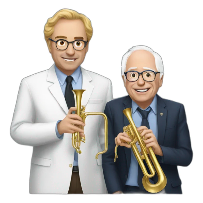 Cornet and Bernie sticker