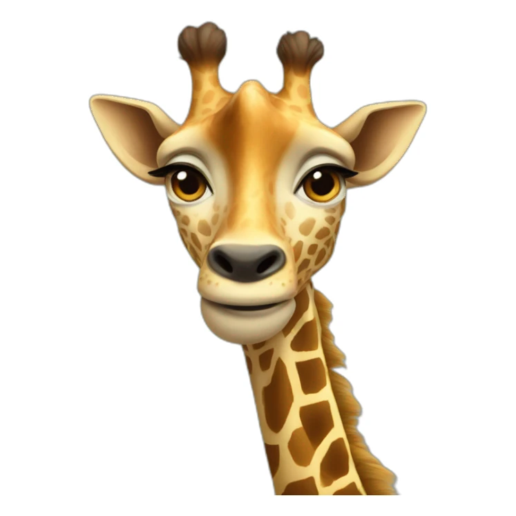 Girafe x humain sticker