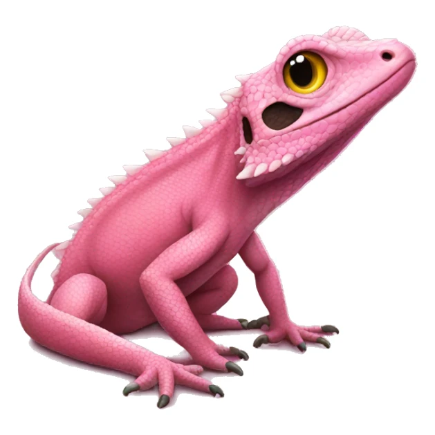 Pink lizard  sticker