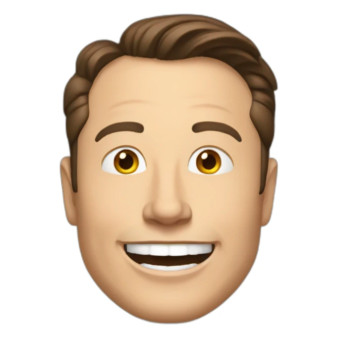elon musk happy sticker