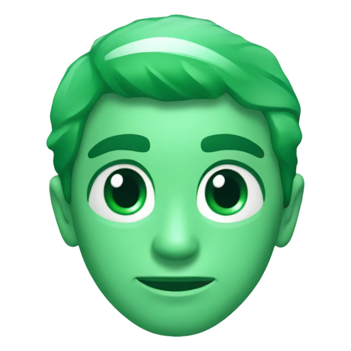 Diamante color verde sticker